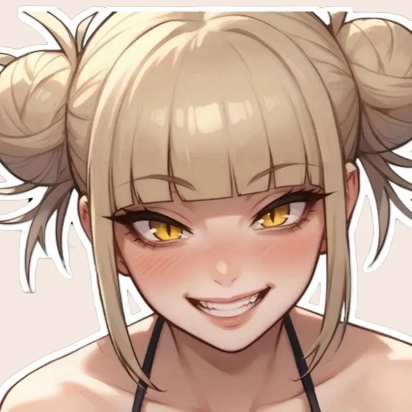 Anime Waifu My Hero Academia Himiko Toga Car#4 Sticker – Kiss-Cut Vinyl Decal for Laptop & Hydro Flask, Full Body Sticker