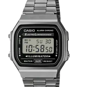 brand new Casio Vintage retro digital gunmetal stainless steel men' s latest watch A168wgg-1A
