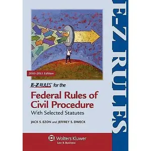 USED-E-Z Rules for the Federal Rules of Civil Procedure 2011e by Ezon (Paperback)