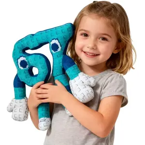 Plush Doll Number 67 Plush Toy, Pixel Art Style, Healing Decor, Super Cute 67 Sahur Brain Stealing Doll, Anime Character Plushtoy, Soft Stuffed, Soft Cuddly Gift