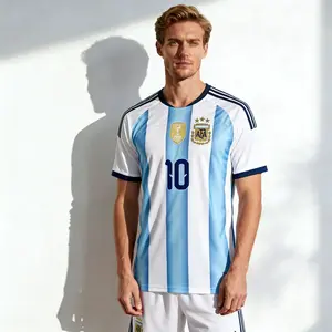 2026 Argentina National Team Home Messi 10 Short-Seeve Soccer Jersey