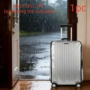 Transparent Thickened Durable Waterproof Luggage Protector, Travel Suitcase Cover for 20/24/26/28 Inch, Protective Case for Rolling Bags