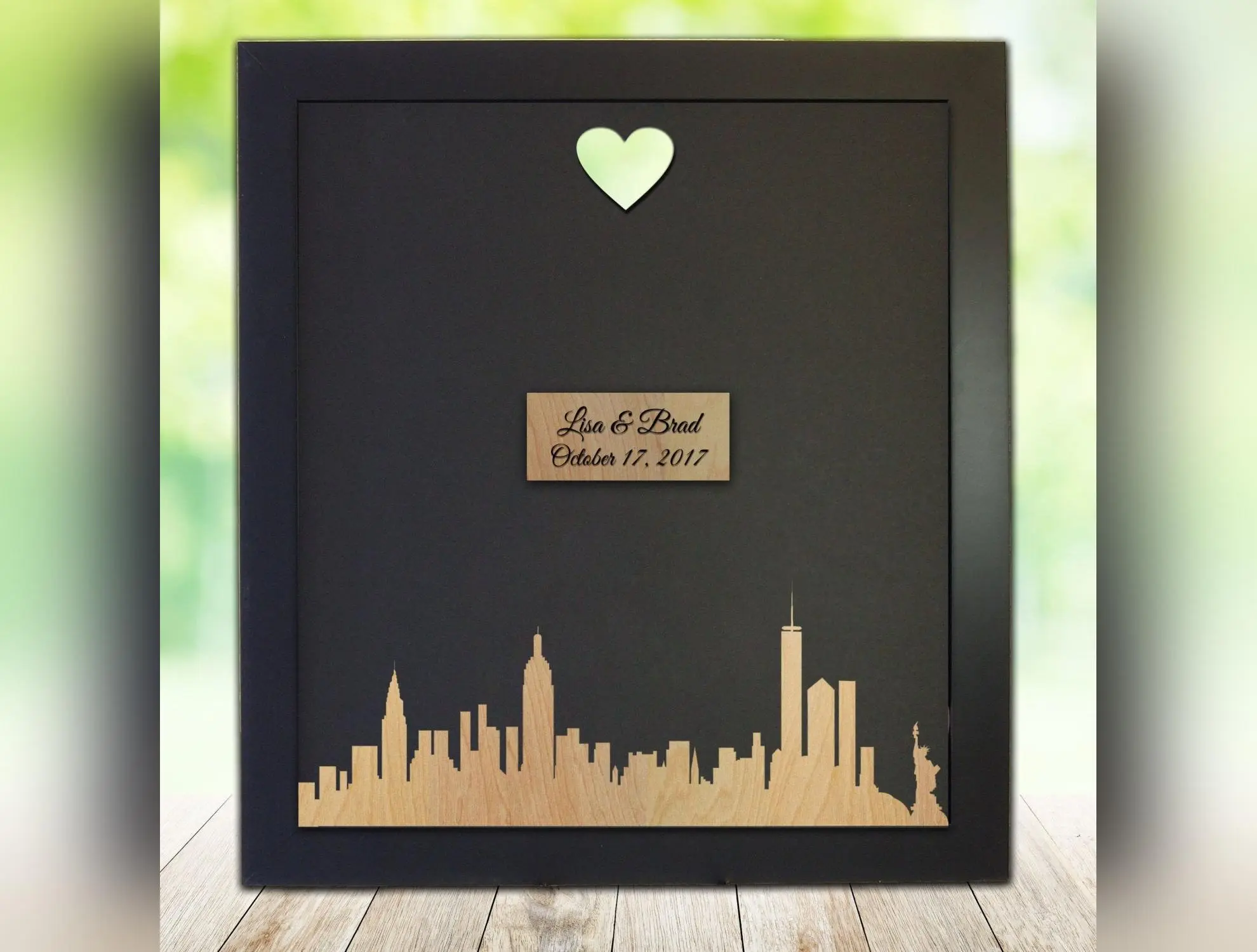 New York City Skyline - Guest Book Frame