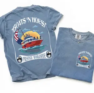 Comfort Colors Boats 'N Hoez Summer Shirt, Step Brothers Movie T-Shirt, Vintage Summer Tee, Gift For Him, Funny Movie Tee, Holyday Shirt For Men And Women