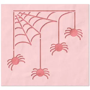 Spiders on a Web Stencil