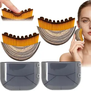 2/4pcs Lymphatic Drainage Brush, Contour Brush for Jawline & Chin Sculpting, Precise Skin Fit, Ergonomically Designed for Comfort
