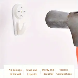 12pcs Set Seamless Nail Hook Picture Frame, Wall Hanging Hardware Accessories, Wedding Cross-Stitch Invisible Brackets, Sturdy Bracket, Bulk Buy