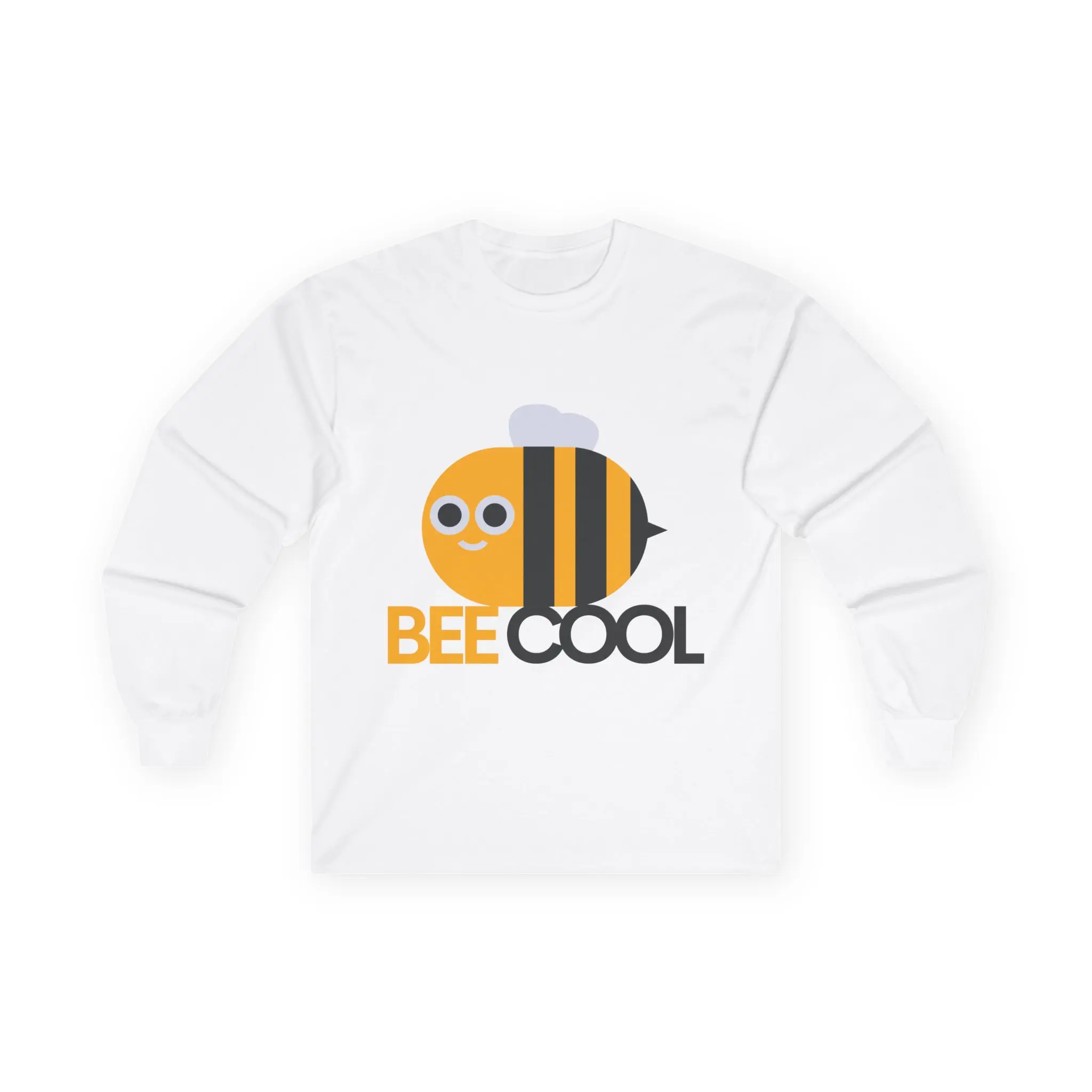 Bee Cool Long Sleeve Tee, Cute Bee Graphic Tee, Unisex Cotton Shirt, Fun Summer Apparel, Gift for Bee Lovers, Comfortable Casual Wear