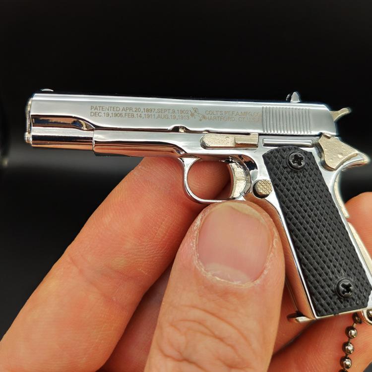 Scale Mini Colt M1911 Pistol Keychain M1911  Pistol Keychain, Hanging Decor