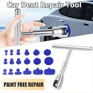 Car Dent Repair Kit, T-Shape Puller + 18 Pads, Professional Grade Car Dent Remover, Car Dent Removal Tool Set, Auto Repair Tools, Deep Body Dents/hail Damage/small Deformations
