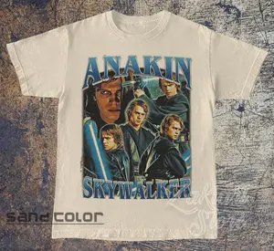 Anakin Skywalker Shirt | Anakin Skywalker Vintage 90' Shirt | Anakin Skywalker Classic Vintage Bootleg Shirt | Anakin Skywalker BLUE Tee