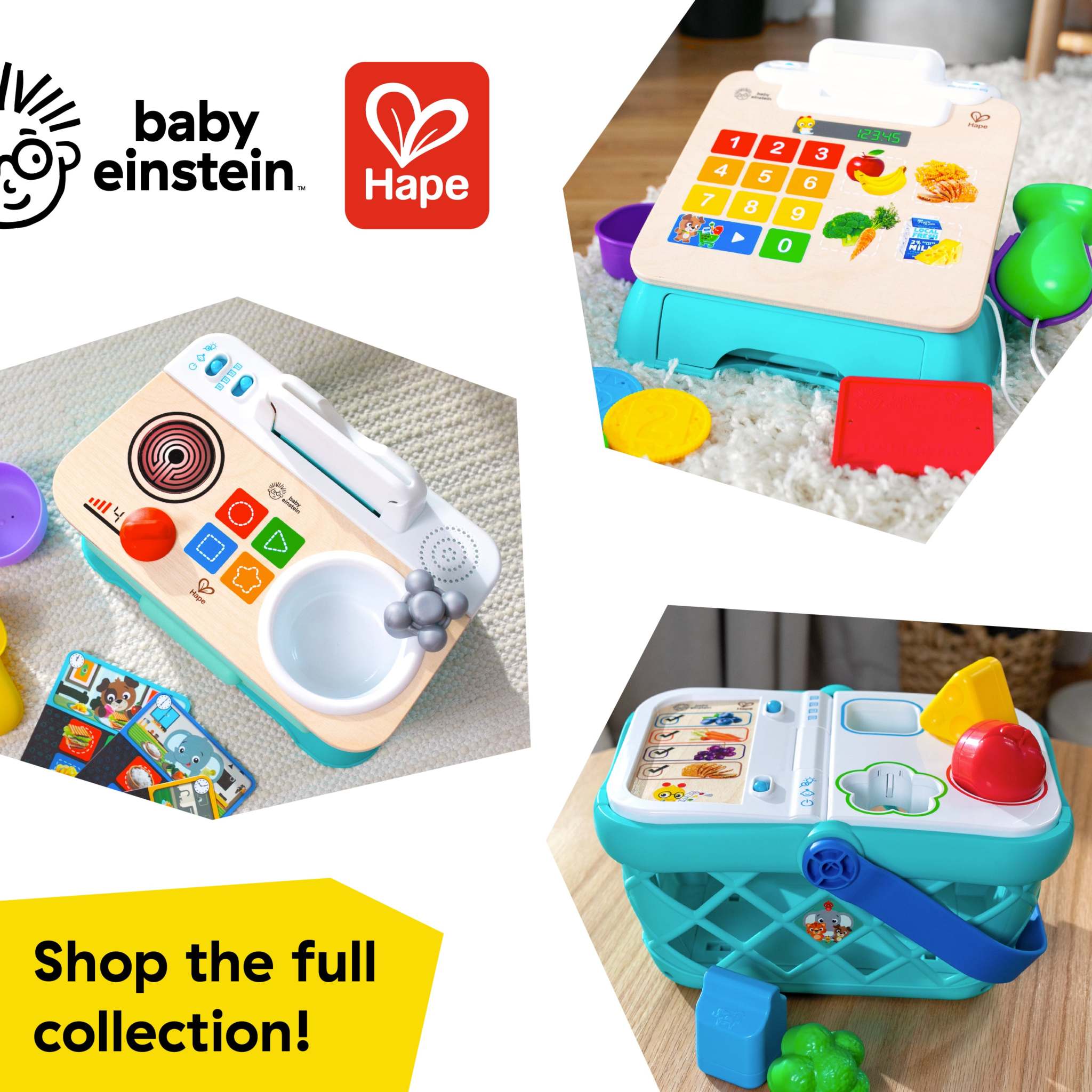 Baby Einstein Magic Touch Cash Register Pretend to Check Out Toy, Real Sounds and Music, Ages 9 Months and Up