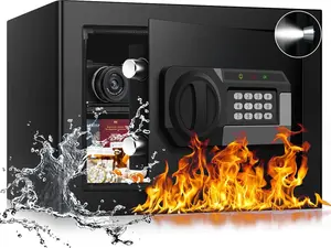 1.2 Cubic  Small Fire Safe Box for , Fireproof Lock Box,   Safe with Digital Keypad, Spare  and Removable Shelf, Personal  Safes for , , ID Documents