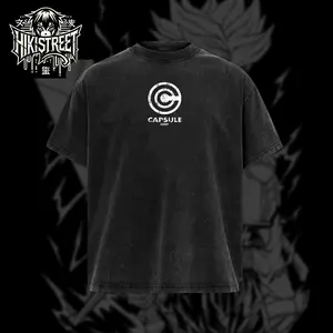 [HIKISTREET] Vintage Future Trunks Acid Washed T-Shirt, DBZ Merch, Grunge Anime Washed Oversized Tee, Aesthetic Anime Streetwear Gift