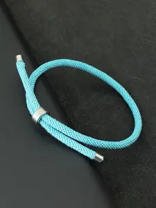 Simple Lucky Rope Bracelet, Exquisite Bracelet, Stainless Steel Buckle Adjustable Hand Rope, Fashion Jewelry Accessories for Men & Women