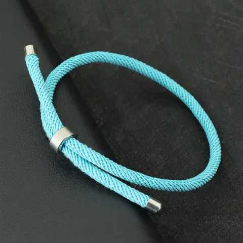 Simple Lucky Rope Bracelet, Exquisite Bracelet, High Quality Bracelet, Fashionable Bracelet, Fashionable Bracelet Style, Stainless Steel Buckle Adjustable Strap Bracelets, Fashion Jewelry Accessories for Men & Women