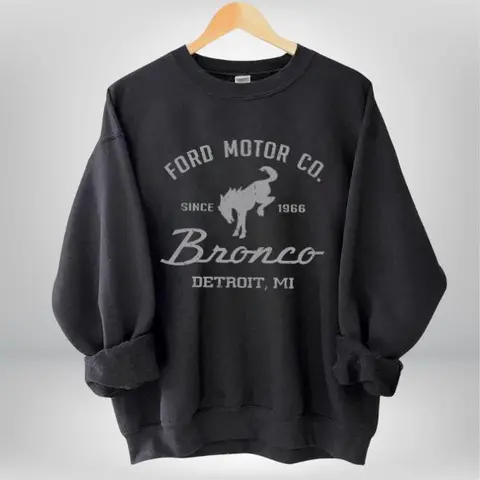 Licensed Ford Bronco Sweatshirt, Vintage Ford Motor Company Sweatshirt, Classic 1966 Bronco Shirt, Gift For Him Her