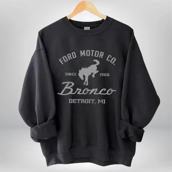 Licensed Ford Bronco Sweatshirt, Vintage Ford Motor Company Sweatshirt, Classic 1966 Bronco Shirt, Gift For Him Her