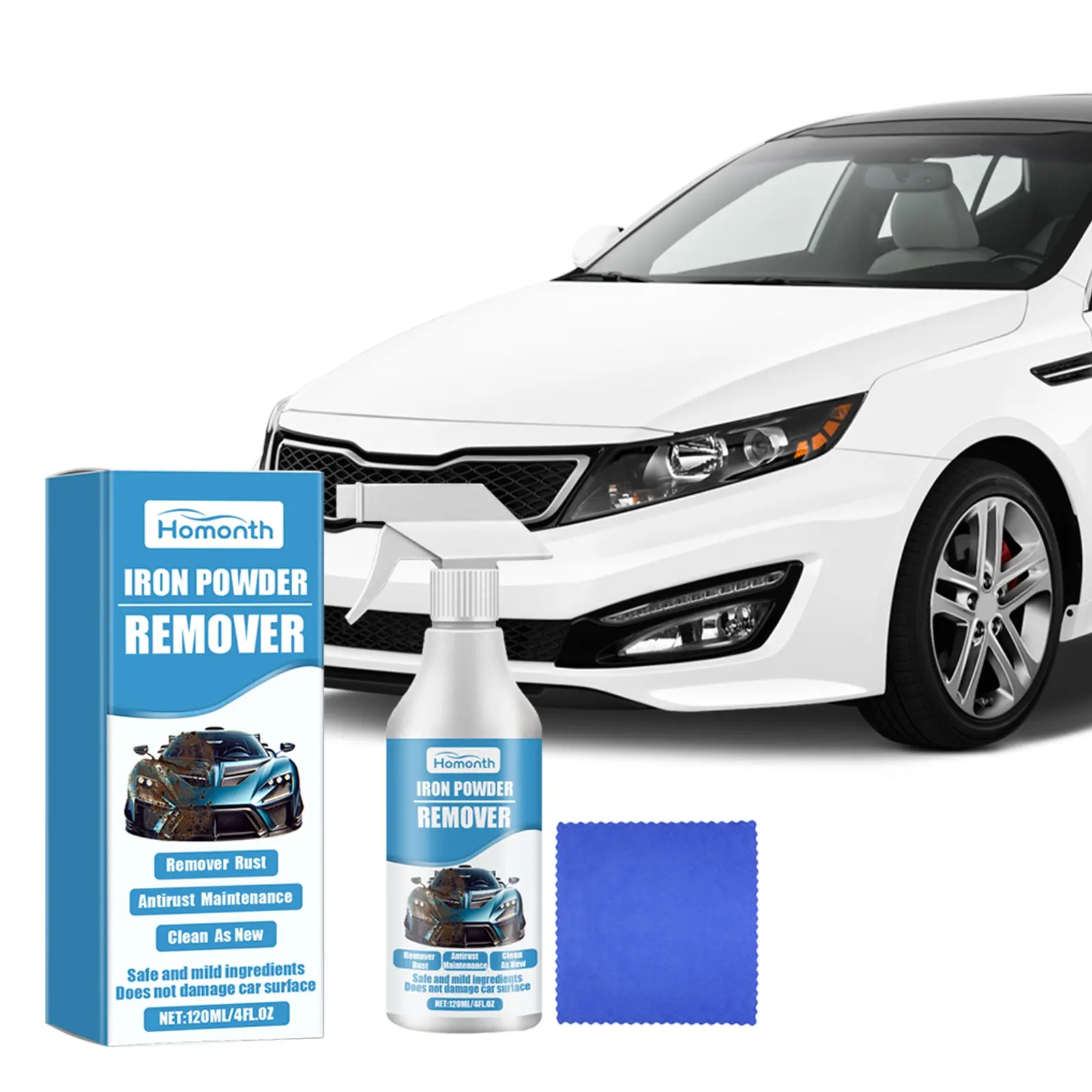 Heavy-Duty Rust Remover & Wheel Cleaner – Effectively Removes Brake Dust, Hard Water Stains & Grime, Multi-Purpose Automotive Cleaning Solution