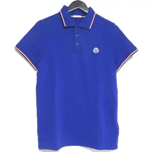Pre-owned MONCLER Cotton Small Leather Goods Pique Short Sleeve Polo Shirt