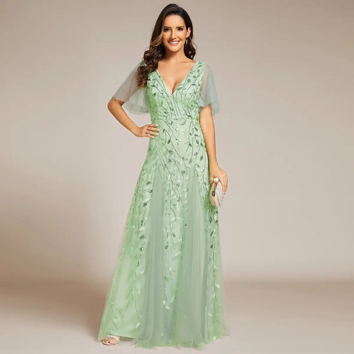 Ever-Pretty 2026 Spring Dress ,Women's Shimmery Elegant Sequin Maxi Dress with Ruffle Sleeves for women dress, Gorgeous Comfort Basic Glitter Sparkly ,Formal dress,0736 Womenswear ,Evening dress - TikTok Shop Ever-Pretty 2026 Spring Dress ,Women's Shimmery Elegant Sequin Maxi Dress with Ruffle Sleeves for women dress, Gorgeous Comfort Basic Glitter Sparkly ,Formal dress,0736 Womenswear ,Evening dress - TikTok Shop