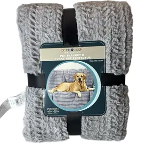 Brentwoof Oversized Waterproof Pet Blanket 60x70" Plush Furniture Protector NEW