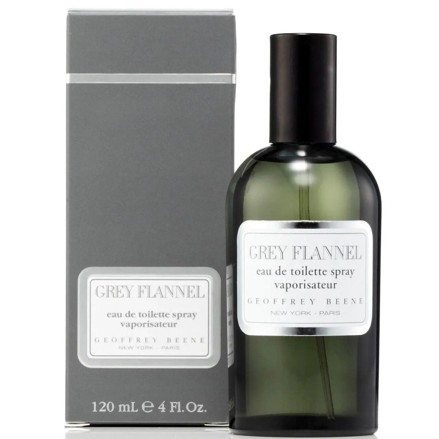 Geoffrey Beene Men's Grey Flannel Eau de Toilette (EDT) - 4.0 fl oz Luxurious, Fragrant, Non-Toxic Lemon Citrus Woody Cologne with Oak Moss Base, Romantic Wear, Boxed Men's Fragrance, New in Box, Luxurious Men's Fragrance