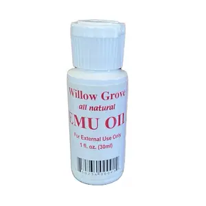 Willow Grove Ranch Emu Oil - 100% Pure, All Natural, Good for All Ages and Skin Types - Body Care, Skincare, neck care anti-aging