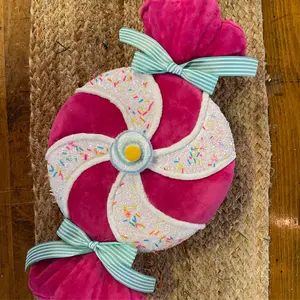 14 inch hot pink swirl candy wrapper