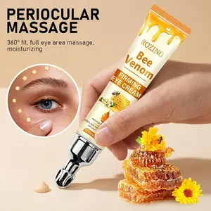 Rozino Bee Venom Eye Cream 20g - Moisturizer with Cooling Applicator, Daily Hydrating Eye Care for Adults, All Skin Types, Single Item