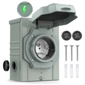 Nilight 50 Amp 3 Prong Generator Power Inlet Box