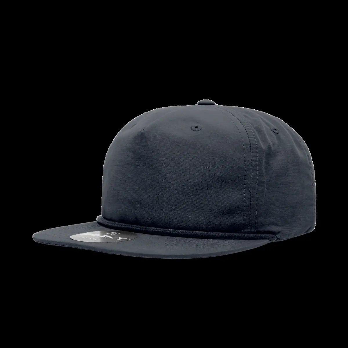 212 MAIN Unisex Dog & Cat Adjustable Snapback Hat - 6032-1NVY Navy 5-Panel High-Profile Casual Soft Cotton Blend Cap with Rope, Flat Visor, Retro Look, Flip-Up Buckram, 1-Size Fits Most