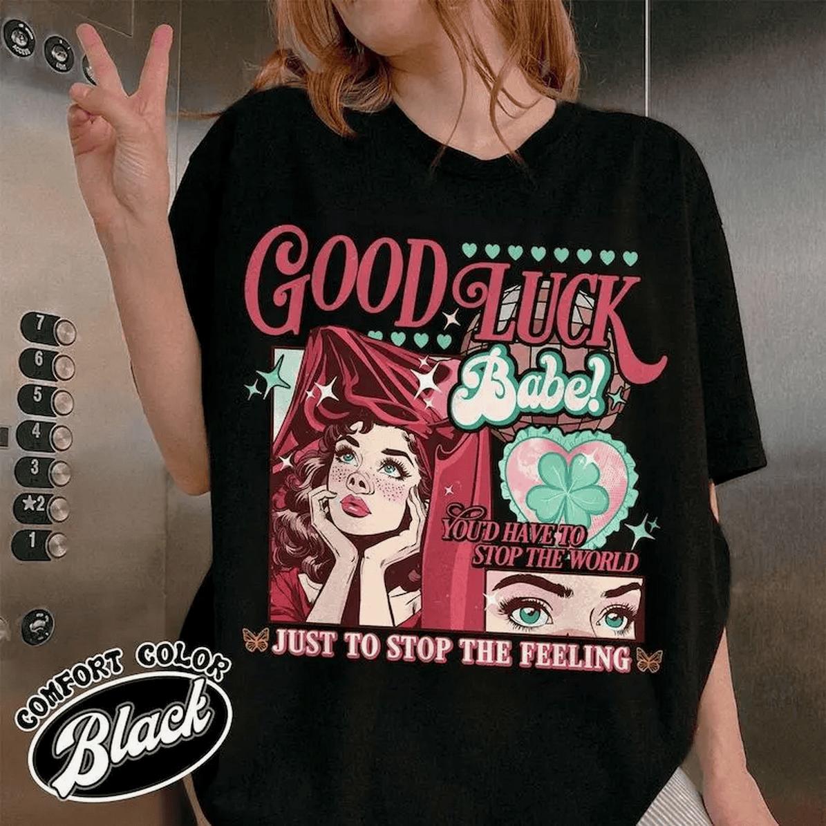 Chappell Roan Tshirt Good Luck Babe Good Luck Babe Shirt Rise And Fall Of A Midwest Princess Chappell Lightweight Unisex T-Shirt