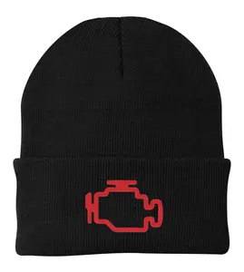 Check Engine Light Beanie casual funny warm stretchy Check Engine Light Beanie casual funny warm stretchy