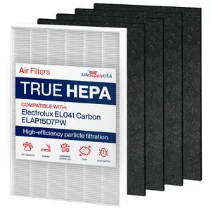 EL041 Replacement Filter Set True HEPA  + Carbon Pre-Filters Compatible with Electrolux ELAP15D7PW Air Purifiers by LifeSupplyUSA