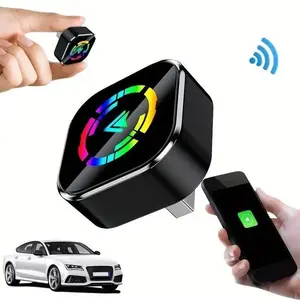 2025 Wireless Carplay Adapter for iPhone/Android - Fast Connection, No Latency, Hands-Free Calling & Charging, Wireless Adapter Electronic Charger Carplay Dongle