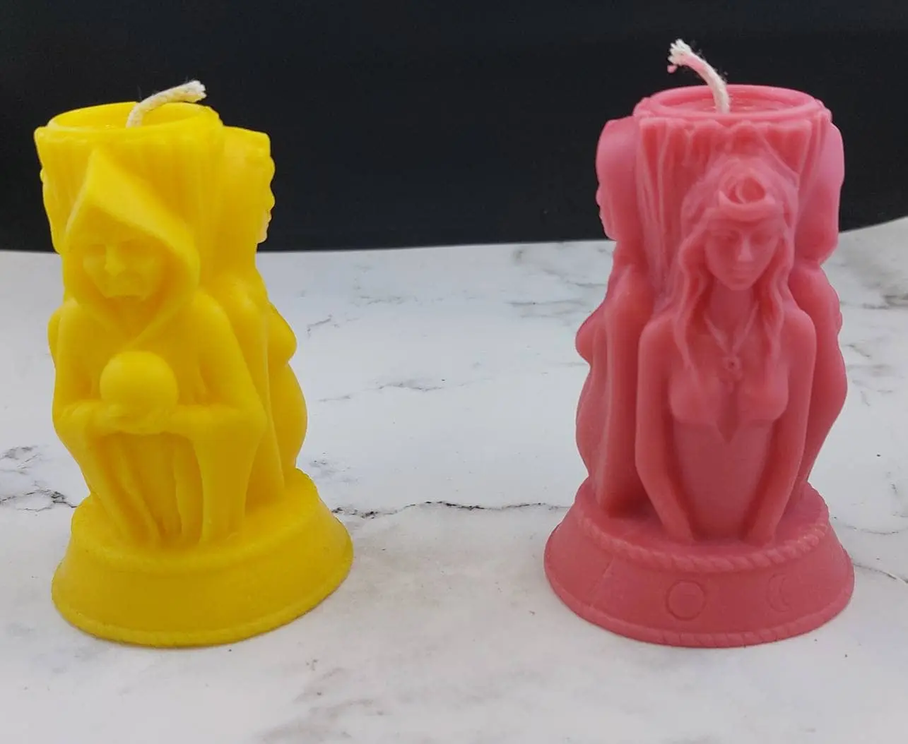 Hecate triple goddess candle Free Domestic shipping