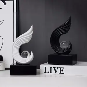 Elegant Feng Shui Decorative Piece, High-End Living Room Wealth Attraction, TV Cabinet Wine Rack Ornament, Luxury Office Art