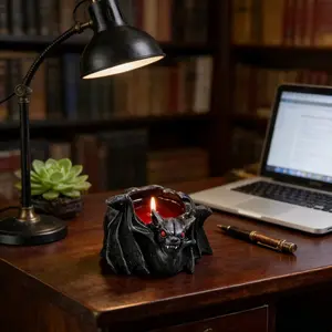 Dark Bat Scented Candle, Realistic Vampire Bat Aroma, Home Bedroom Atmosphere, Halloween Decor, Bar Gothic Style, Long-Lasting Heat Resistant