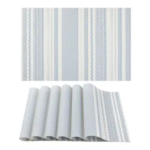 REGALWOVEN 6 Pack Placemats, Placemats for Kitchen Dining Table Decor Washable Heat Resistant Table Placemats Wipeable Table Mat 18*12in