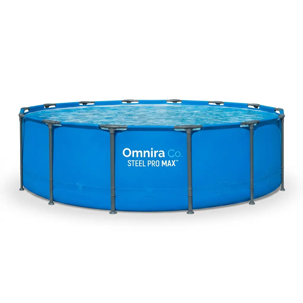 Bestway Steel Pro MAX 14’ x 42" Above Ground Pool, Round Metal Frame Outdoor Swimming Pool for Backyard, Blue, Pool ONLY