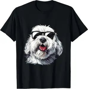 Old English Sheepdog Sunglasses Dog Breed Graphic T-Shirt