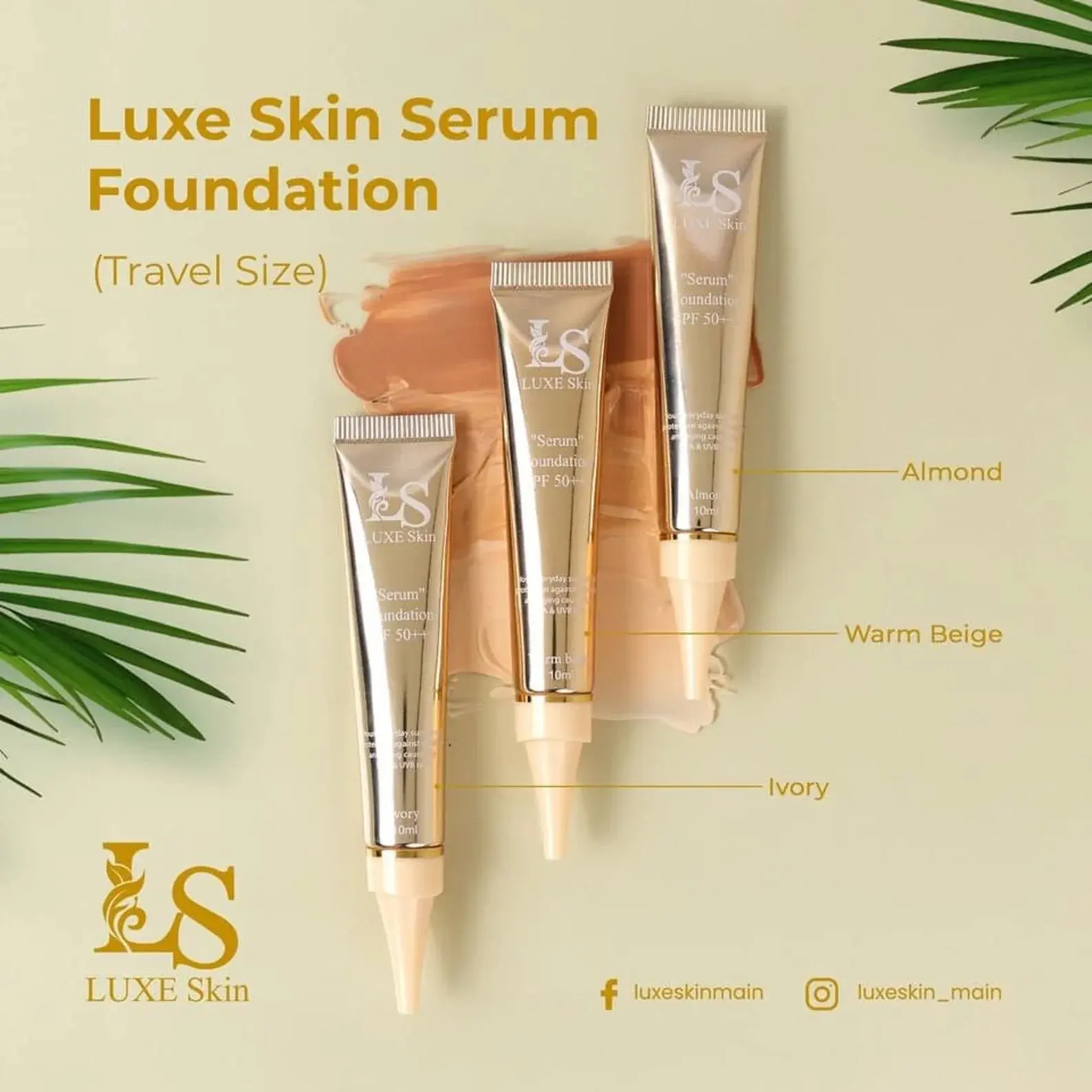 Luxe Skin Serum Foundation (Travel Size) 10ml - TikTok Shop