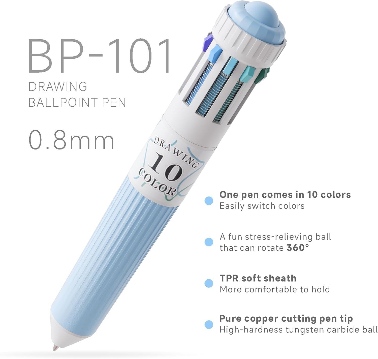 6PCS 10-in-1 Multicolor Ballpoint Pen Set, 0.8mm Fine Tip Retractable Colored Pens, Smooth Writing Multi Color Pens for Drawing, Journaling, Note Taking, School Supplies, Office Supplies, Art Supplies for Kids & Adults 6PCS 10-in-1 Multicolor Ballpoint Pen Set, 0.8mm Fine Tip Retractable Colored Pens, Smooth Writing Multi Color Pens for Drawing, Journaling, Note Taking, School Supplies, Office Supplies, Art Supplies for Kids & Adults