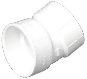 212 MAIN Charlotte Pipe & Foundry PVC003241200HA 22-Degree PVC-Dwv Elbow, 4 in., PVC Material