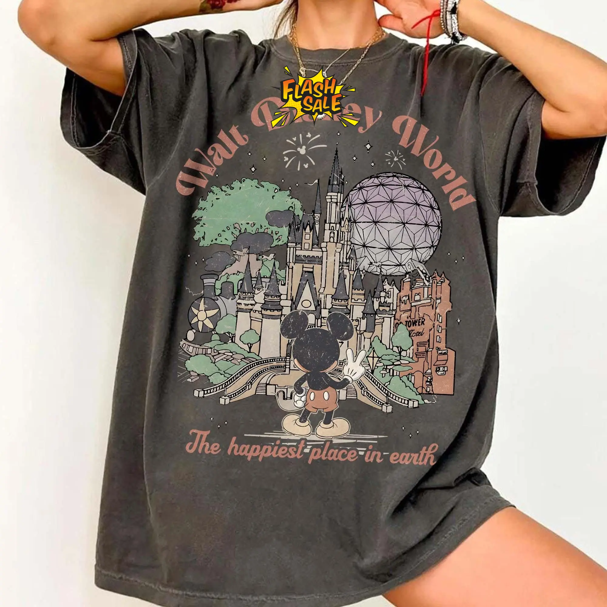 Retro Mickey WDW Shirt, Magic Kingdom Tee, Mickey And Friends Shirts, WDW Matching Tee