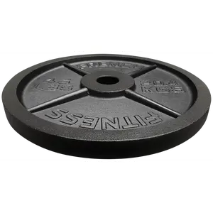 French Fitness Cast Iron Olympic Weight Plate V1 45 lbs (New)