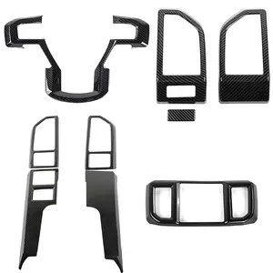 9-Pieces Inner Central Control Decor Cover Trim Car Interior Kit, Car Decorations for 2015-2020 Ford F150, Automotive Interior Sticker Accessories Car Decal