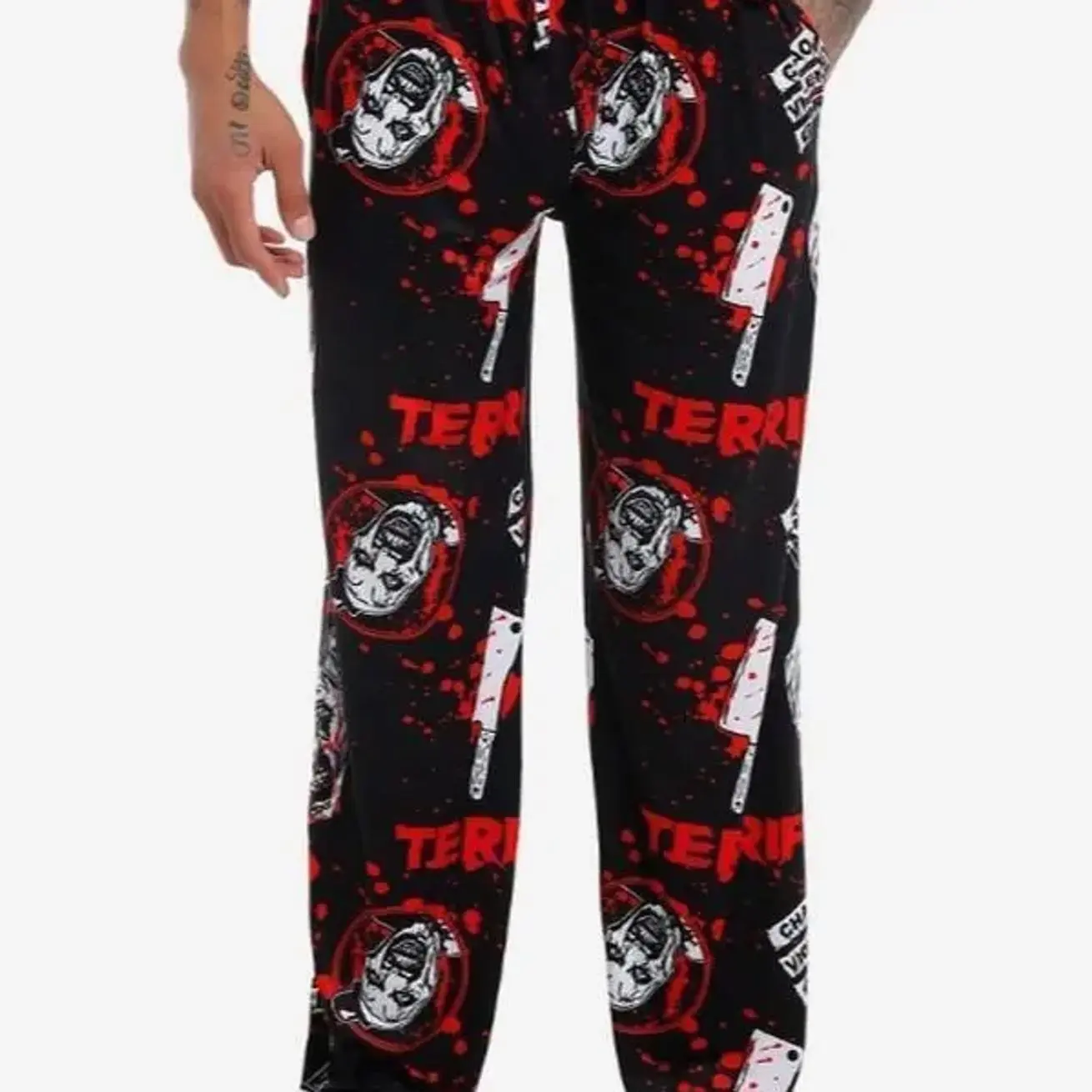 Terrifier Art the Clown Lounge Pants, Horror Movie Sleepwear for Slasher Fans, Unique Gift Idea for Horror Fans, Cozy Loose Fit Four Seasons Lounge Pants