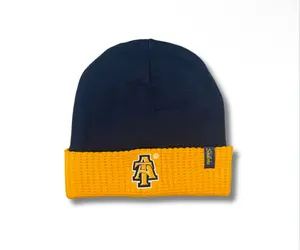Blue/Gold A&T Satin Beanies
